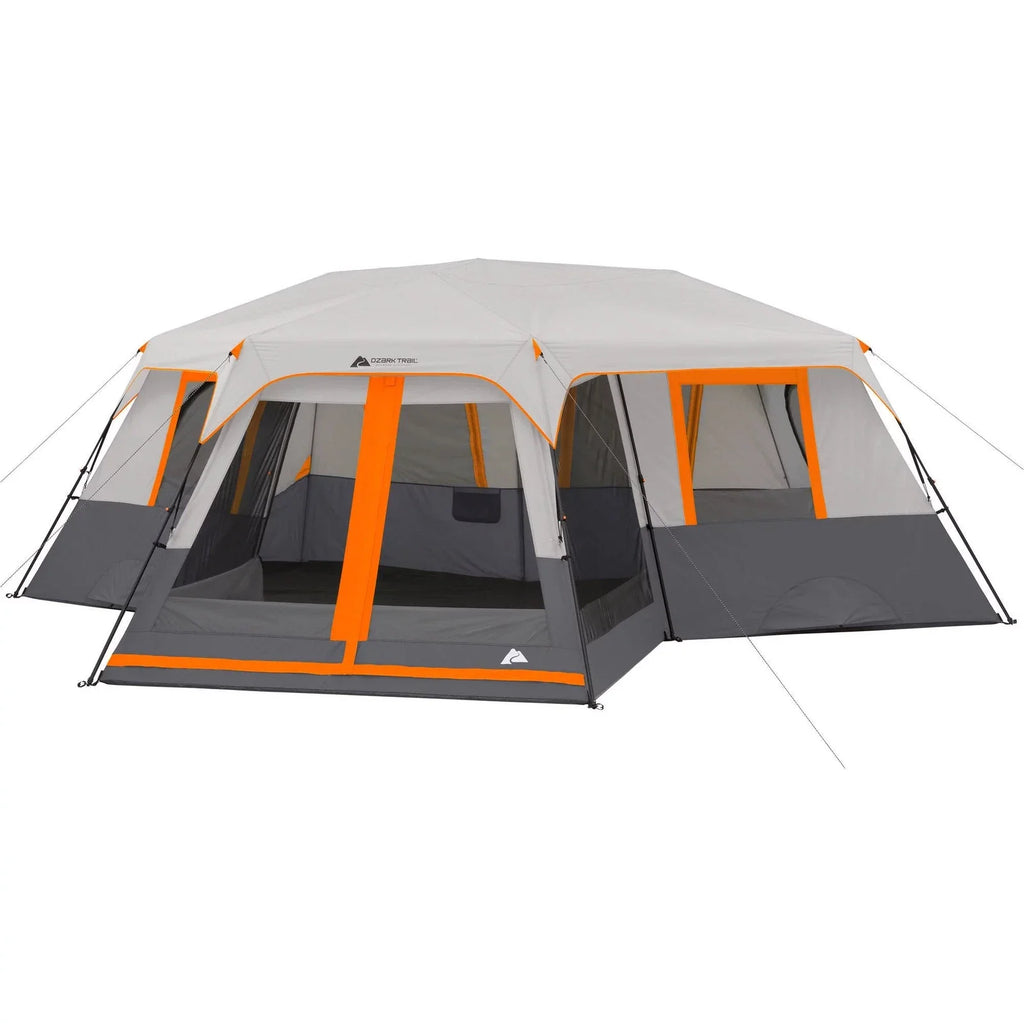 20' X 18' 12-Person 3-Room Instant Cabin Tent with Screen Room